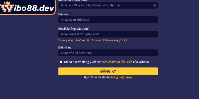 Đăng Ký Wibo88 – Hướng Dẫn Thao Tác Chi Tiết Từ Chuyên Gia 1 Độ tuổi hợp lệ khi đăng ký
