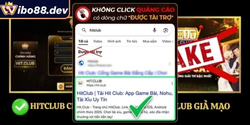 Nhận diện chi tiết Hitclub giả mạo
