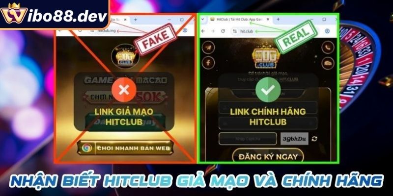 Phân biệt Hitclub chính thức qua link web